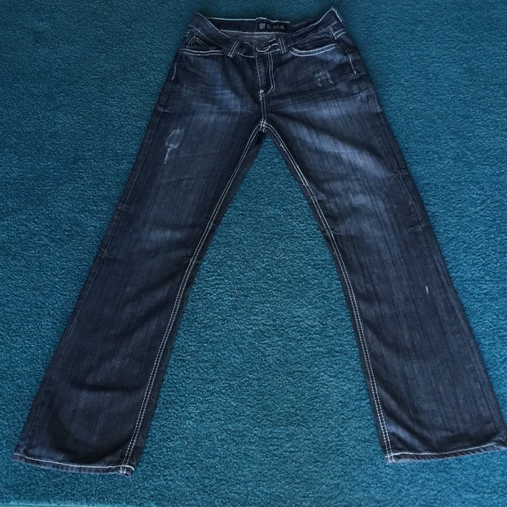 Black by rue21 Men’s Bootcut Low Rise Jeans 29/32